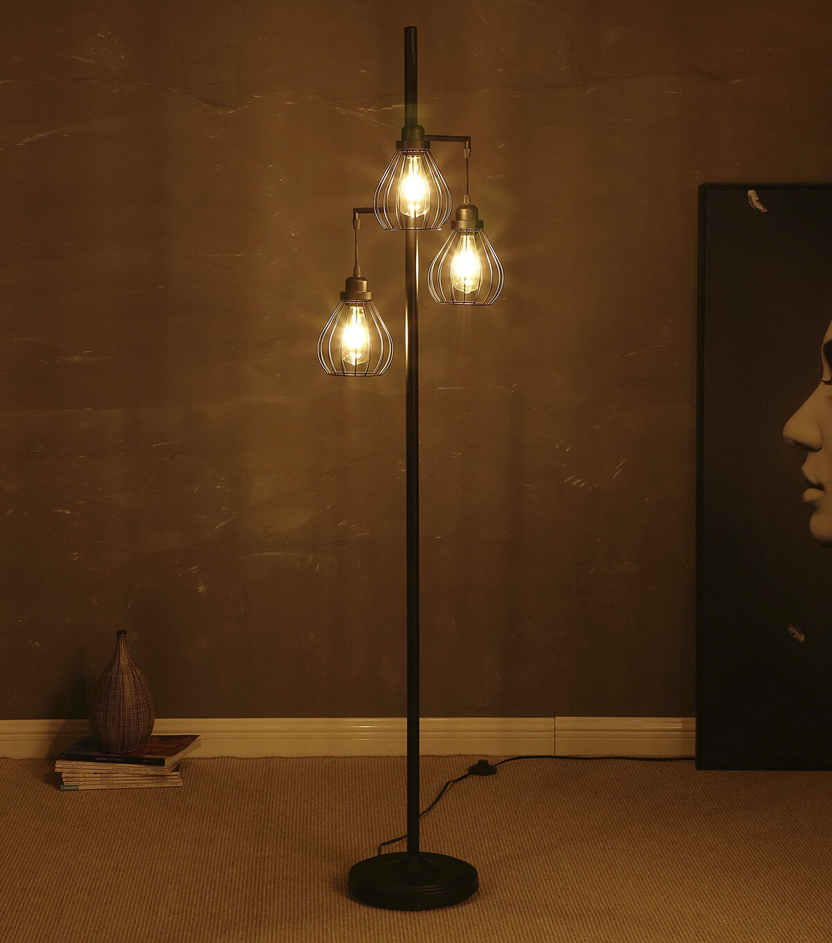 Brightech Teardrop LED Floor Lamp - Black