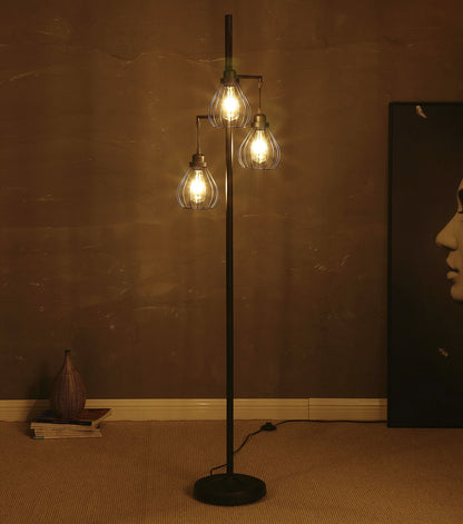 Brightech Teardrop LED Floor Lamp - Black