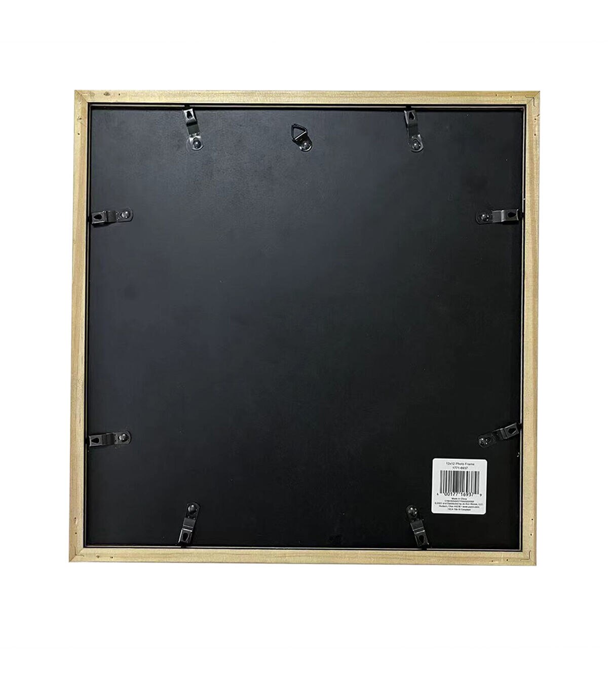 Innovative Creations Black Wooden Frame with Mat 12" x 12"