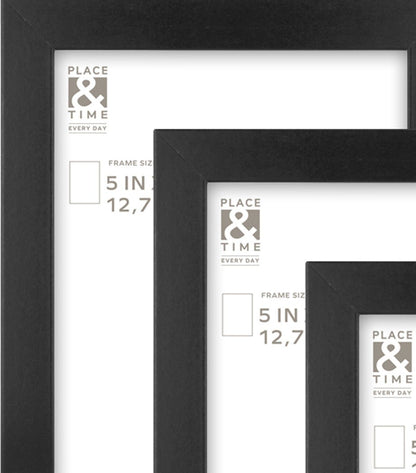 5" x 7" Snapshot Wood & Glass Wall Picture Frames 3pk by Place & Time