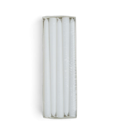 10" Unscented White Taper Candles 10pk by Hudson 43