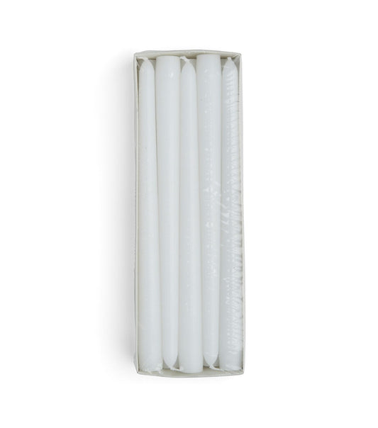 10" Unscented White Taper Candles 10pk by Hudson 43