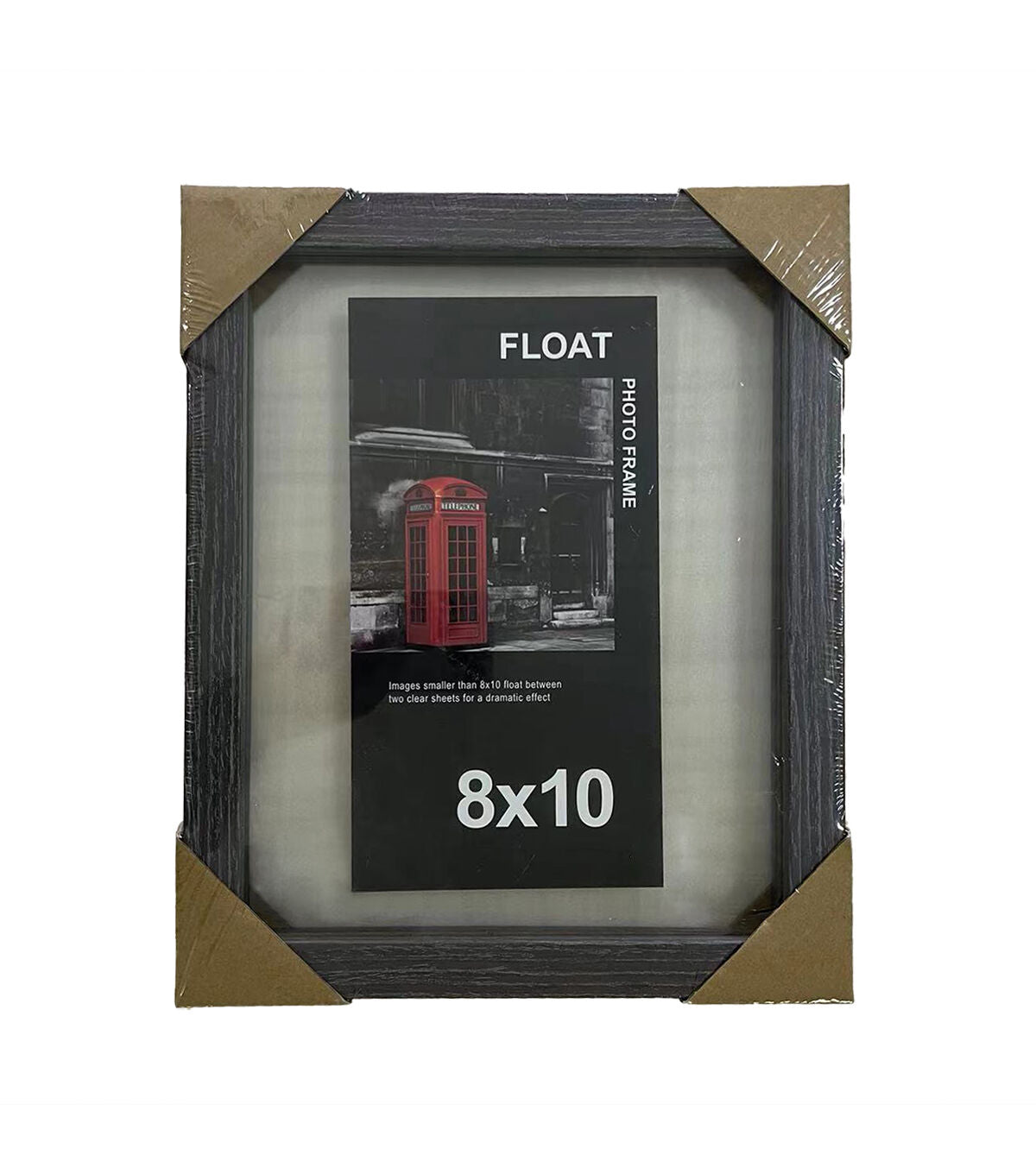Innovative Home Creations 8" x 10" Gray Wood Float Frame