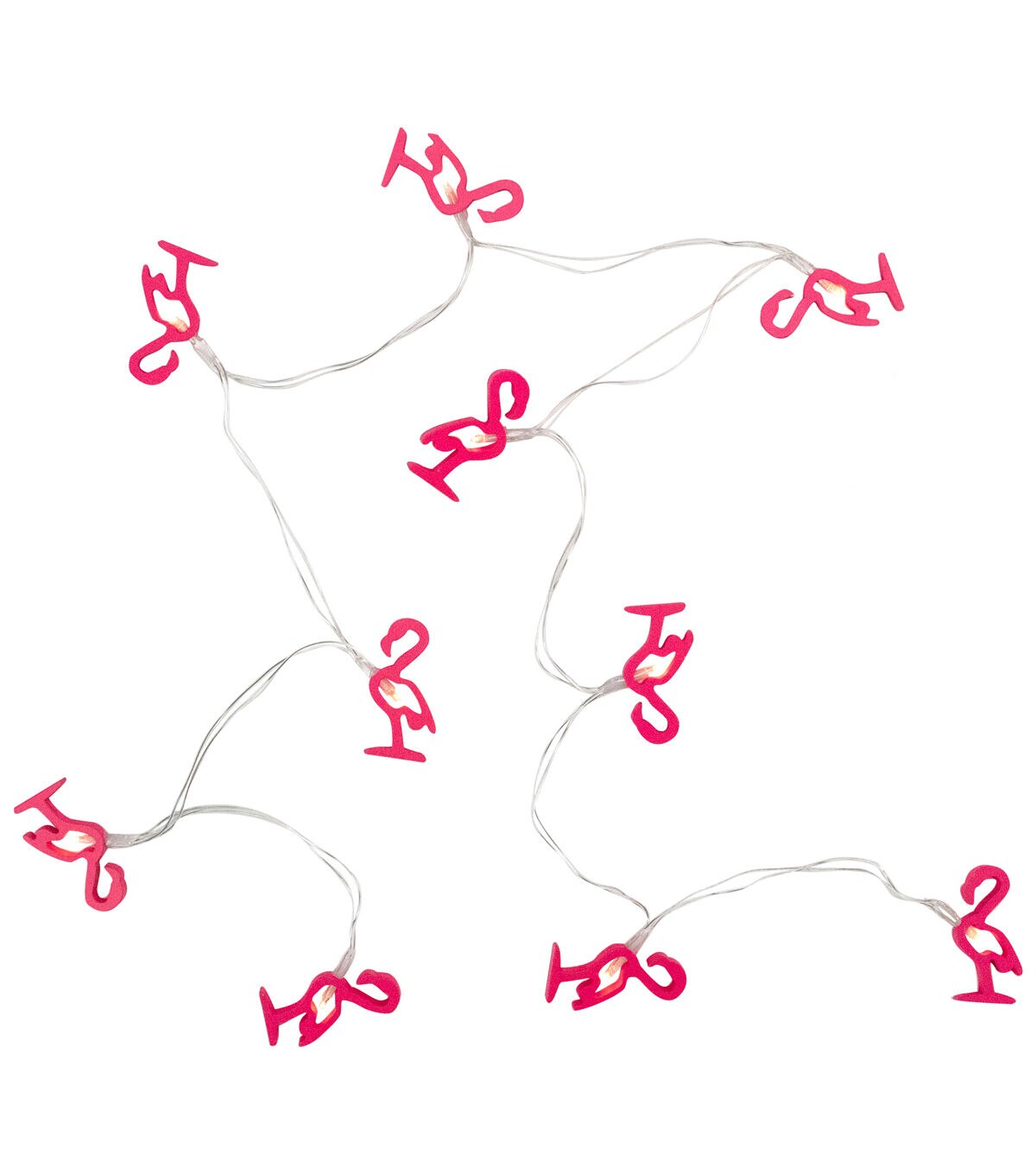 Northlight 10-Count LED Pink Flamingo Fairy Lights - Warm White