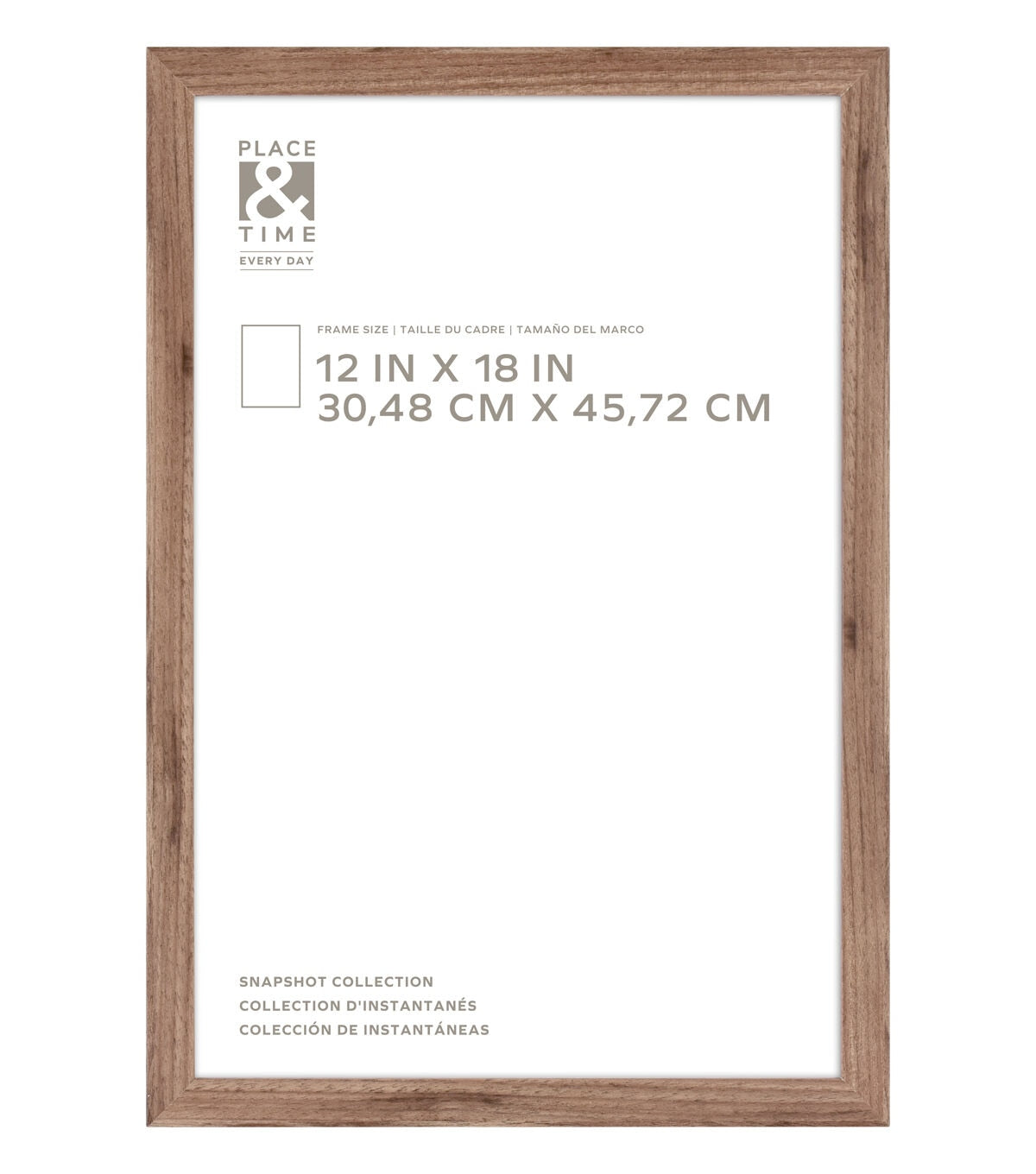 12" x 18" Snapshot Walnut Wall Frame by Place & Time