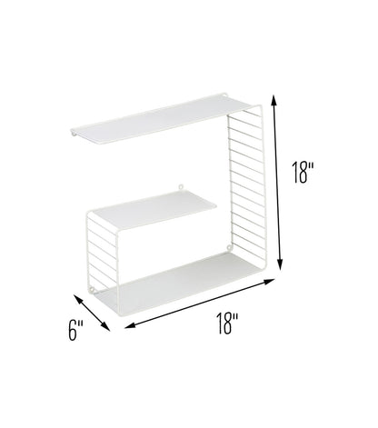 Honey Can Do Metal Floating Decorative Shelf