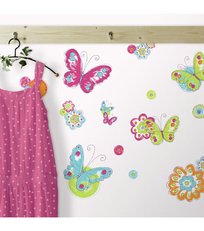 RoomMates Wall Decals Brushwork Butterfly