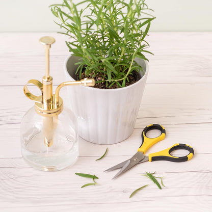 EK Tools Cutter Bee Precision Craft Scissors, Small, Yellow and Black, Package Includes 1 Ergonomic Scissor and 1 Protective Safety Cover, For Cutting, Paper, Herbs, and More