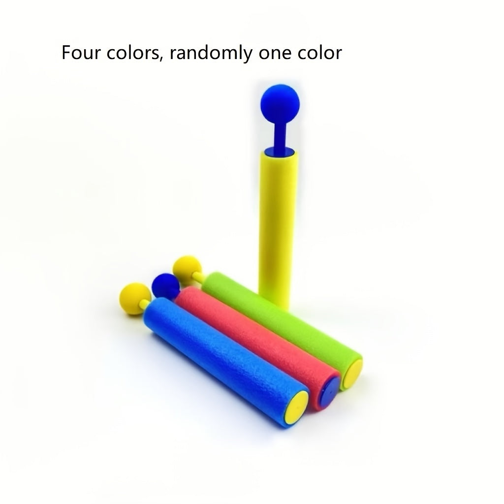 1\u002F1pc Pistolet à eau d'été aléatoire de quatre couleurs avec pulvérisateur perle en EVA - tirable, couleur mélangée, jouet sportif extérieur adapté pour jouer sur la plage
