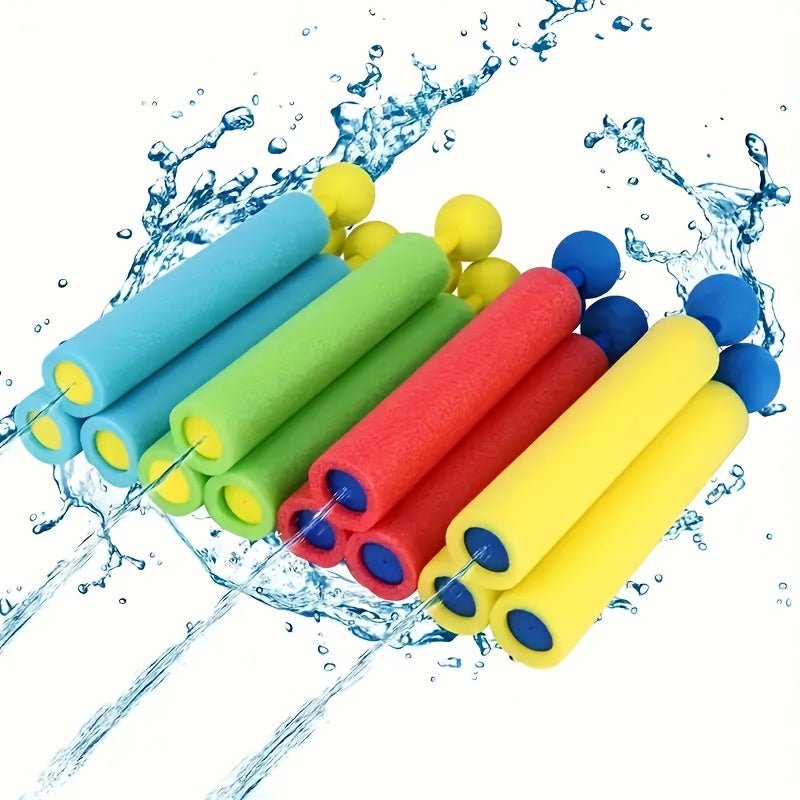 1\u002F1pc Pistolet à eau d'été aléatoire de quatre couleurs avec pulvérisateur perle en EVA - tirable, couleur mélangée, jouet sportif extérieur adapté pour jouer sur la plage