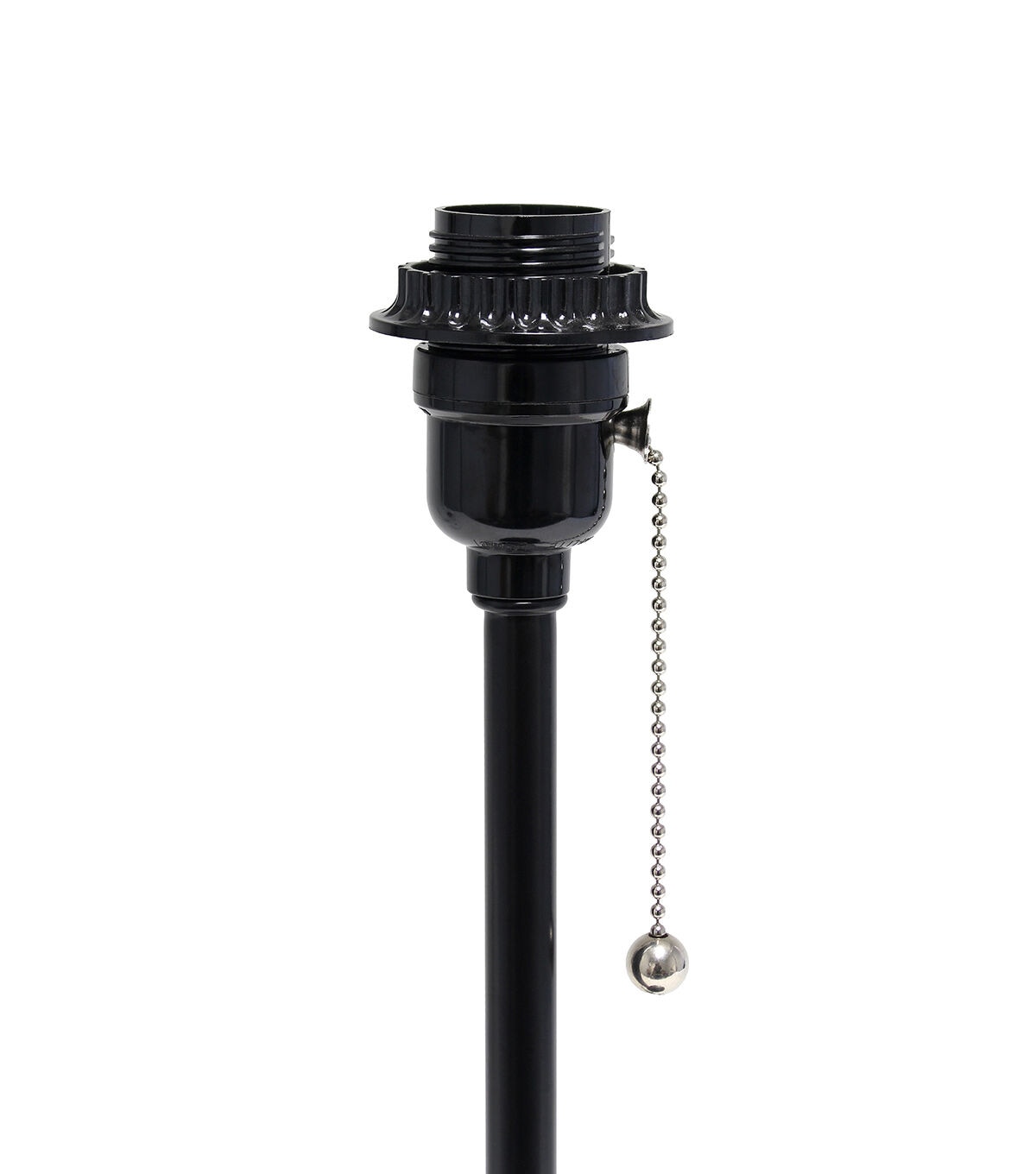 All The Rages 19.5" Black Stick Lamp With Charging Outlet 2pk