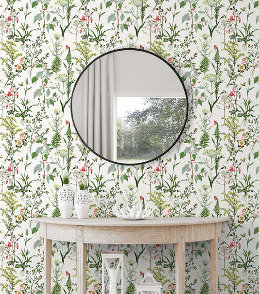 Surface Style 20.5' x 18' Grass Meadow Peel & Stick Wallpaper