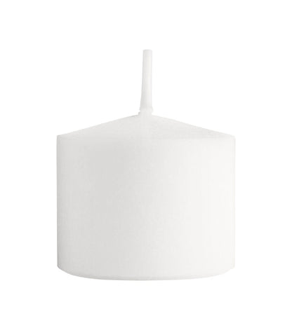 24pk White Unscented Votive Candle by Hudson 43