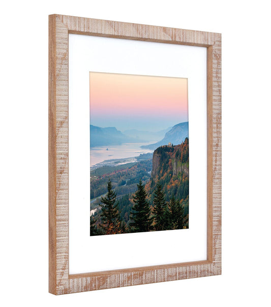 11" x 14" Matted to 8" x 10" Chattered Wood Frame by Hudson 43