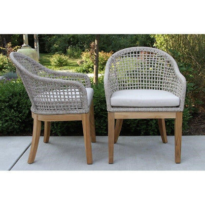 Hayden Solid Wood 2 - Person Seating Group with Sunbrella Cushions