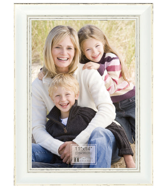 Timeless 11"x14" Della White Picture Frame