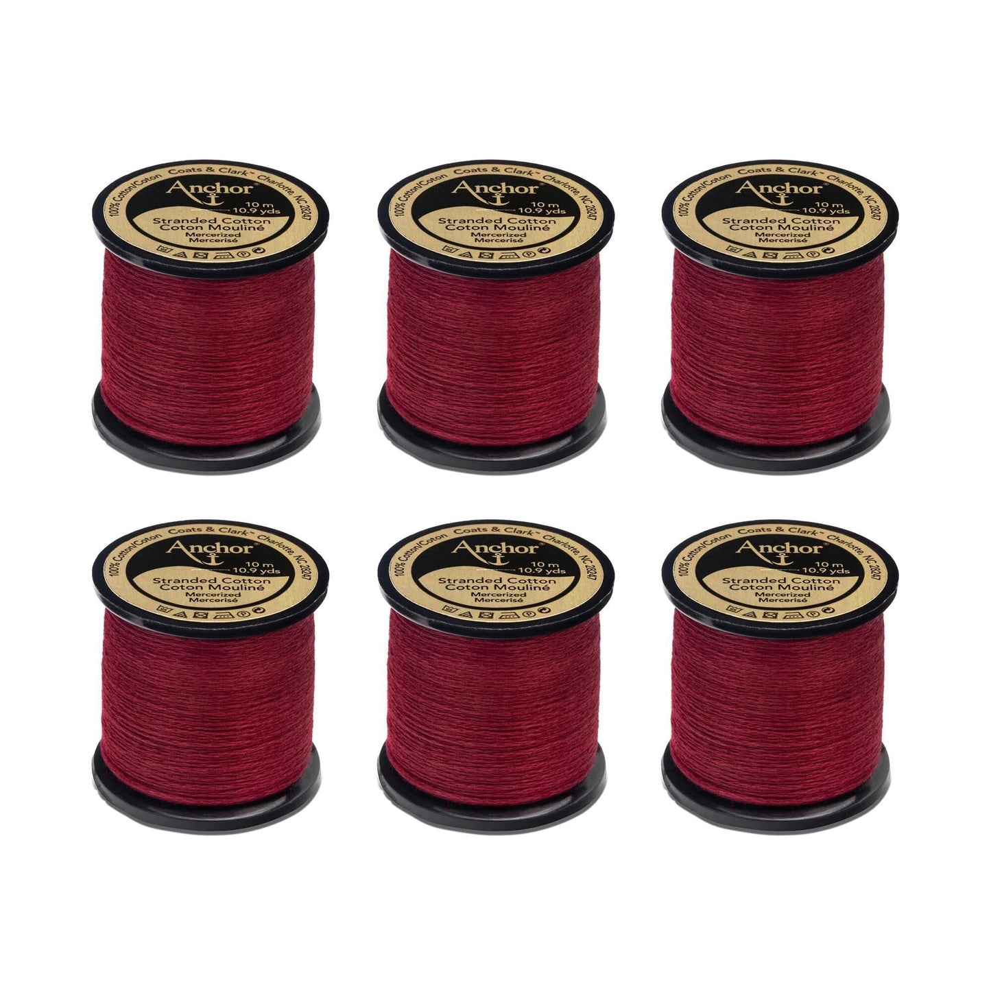 AN Spooled Floss 10 Meters (6 Pack) - Clearance shades