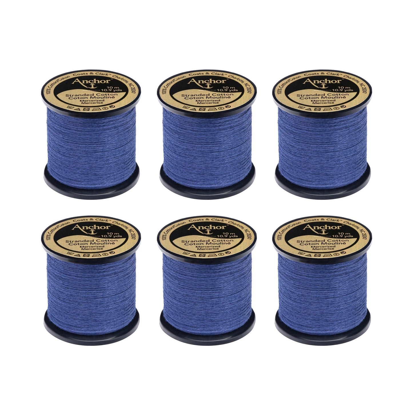 AN Spooled Floss 10 Meters (6 Pack) - Clearance shades