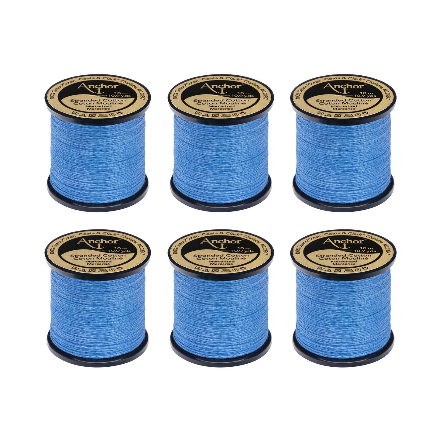 AN Spooled Floss 10 Meters (6 Pack) - Clearance shades