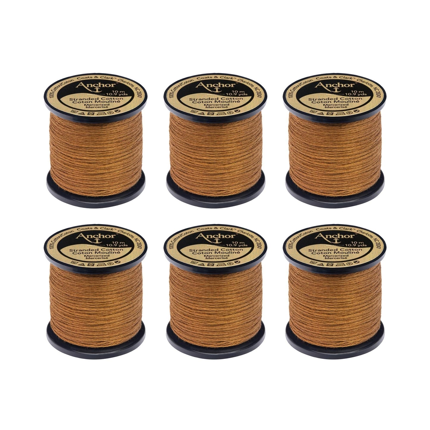 AN Spooled Floss 10 Meters (6 Pack) - Clearance shades