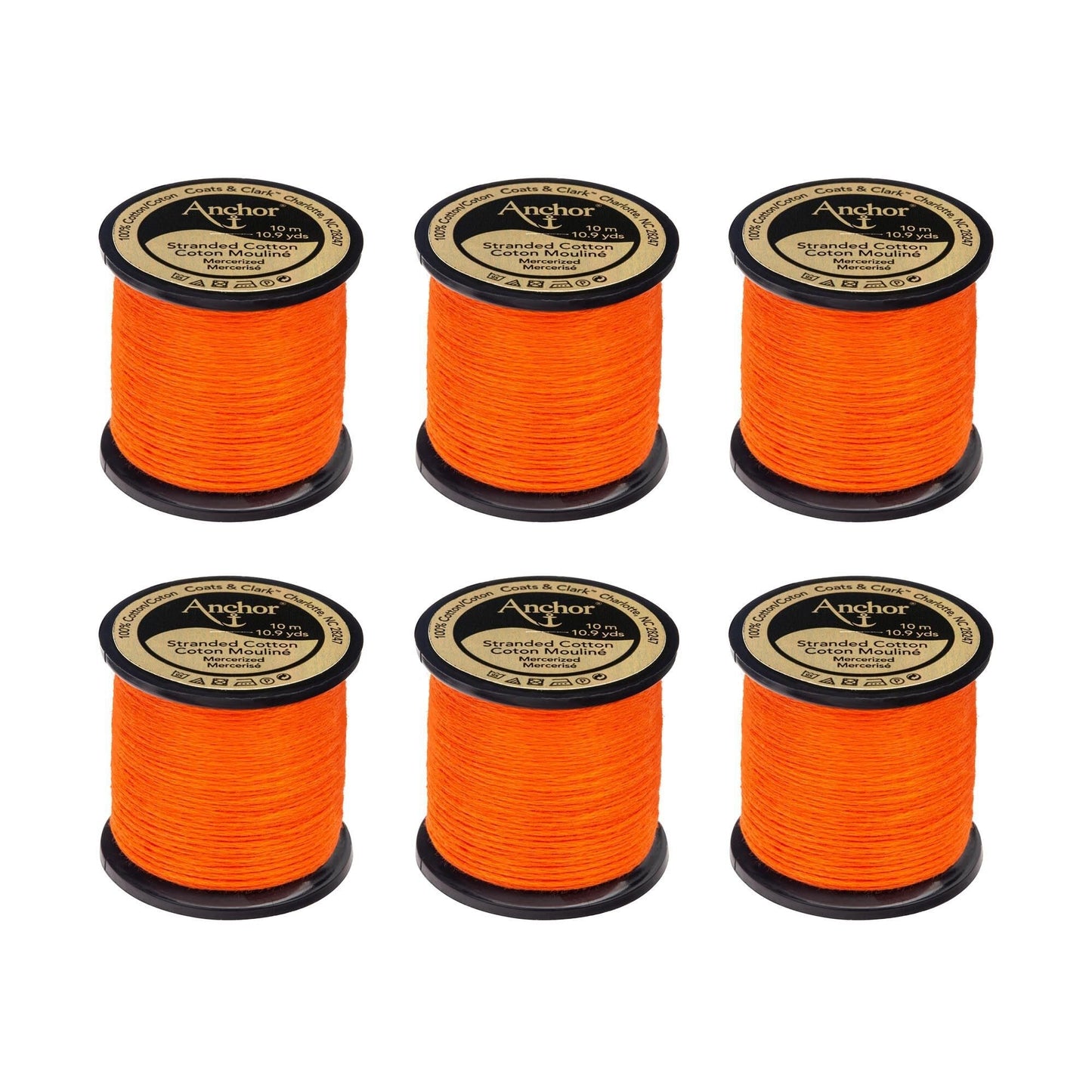 AN Spooled Floss 10 Meters (6 Pack) - Clearance shades