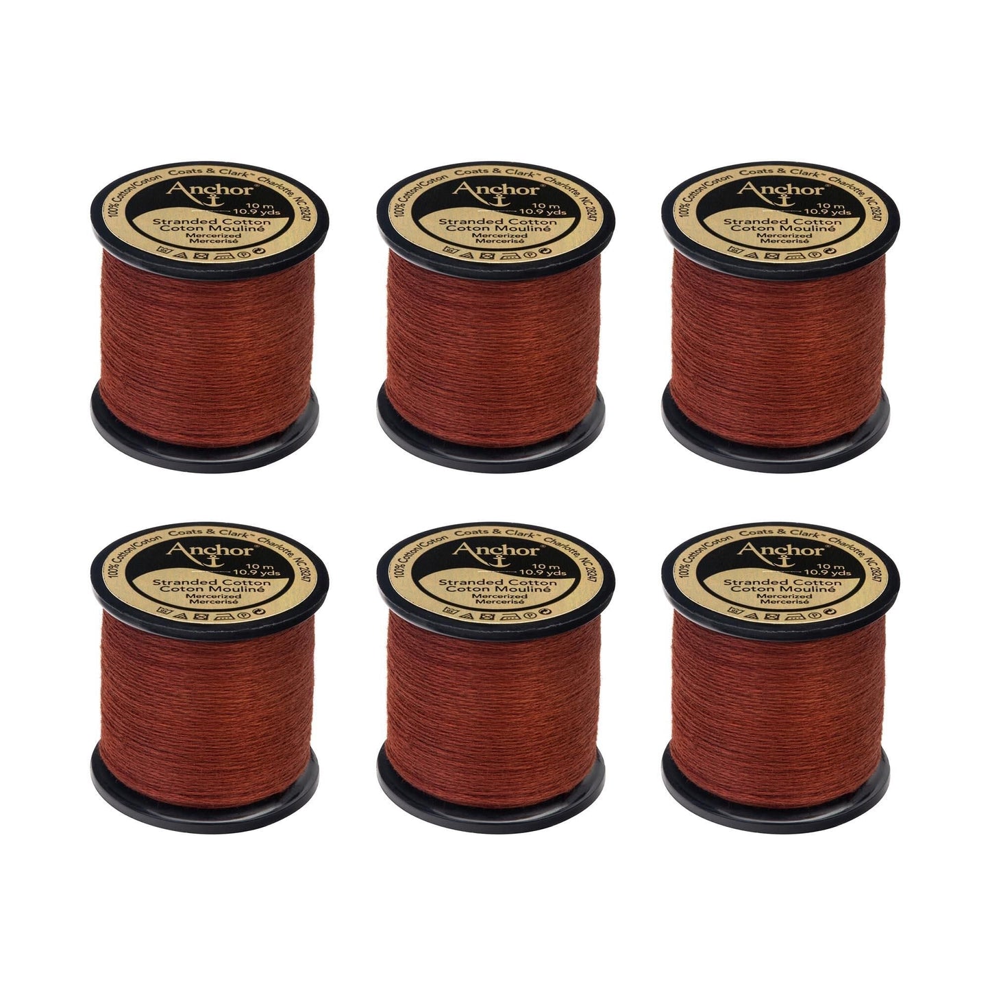 AN Spooled Floss 10 Meters (6 Pack) - Clearance shades