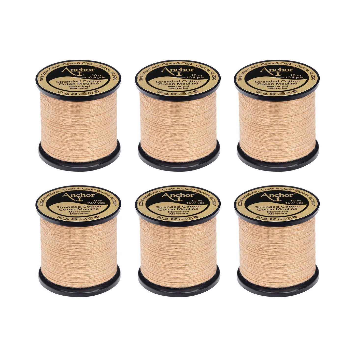 AN Spooled Floss 10 Meters (6 Pack) - Clearance shades