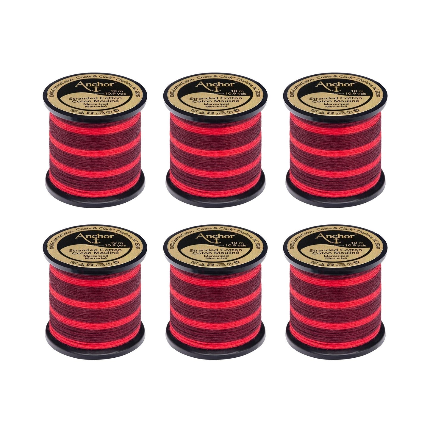 AN Spooled Floss 10 Meters (6 Pack) - Clearance shades
