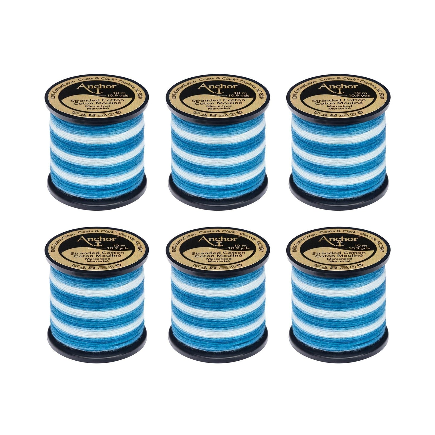 AN Spooled Floss 10 Meters (6 Pack) - Clearance shades