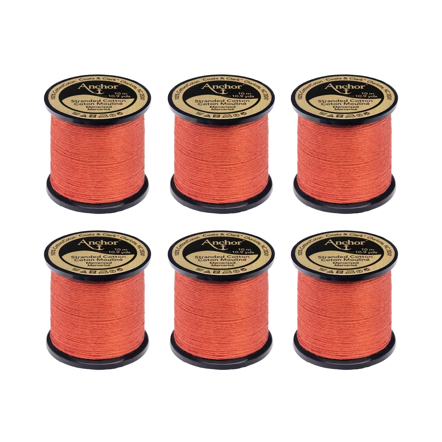 AN Spooled Floss 10 Meters (6 Pack) - Clearance shades