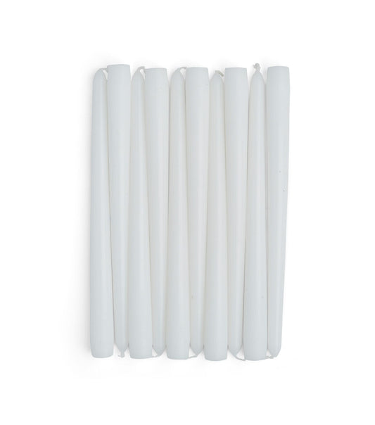 10" Unscented White Taper Candles 10pk by Hudson 43