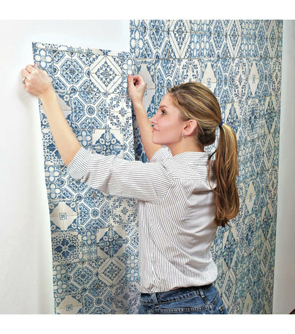 RoomMates Mediterranean Tile Peel And Stick Wallpaper