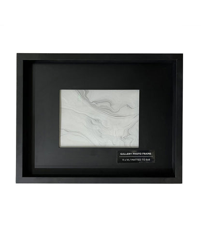 Innovative Creations Black Wooden Frame with Mat 11"x14"