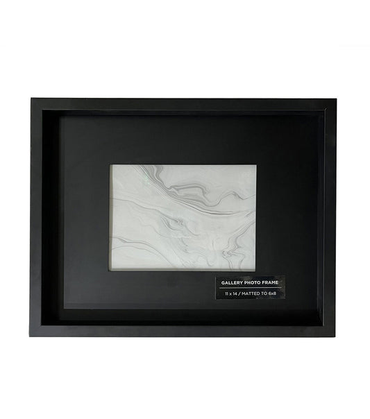 Innovative Creations Black Wooden Frame with Mat 11"x14"