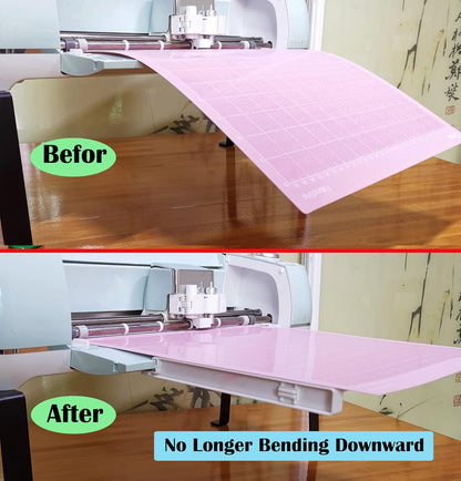 Extension Tray Compatible with Cricut Maker3 and Explore Air3 Air2 Air,Cutting Mat Extender Support for Maker and Explore Air Series (White)