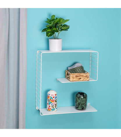 Honey Can Do Metal Floating Decorative Shelf