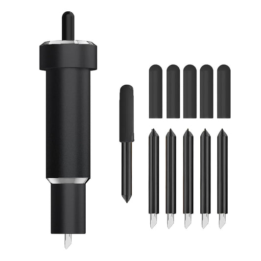 Deep Cut Blade for Cricut Maker 3/4/Maker/Explore 3/4/Air 2/Air/One/Venture,60° Deep Point Blade and Housing for Cutting Metallic/Genuine Leather, Craft/EVA Foam, Aluminum Foil, Magnetic Sheet,Etc