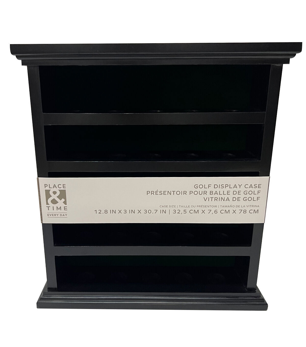 14" x 3.5" Golf Ball Display Case by Place & Time