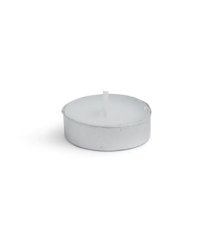 100pk White Unscented Pressed Tealights by Hudson 43