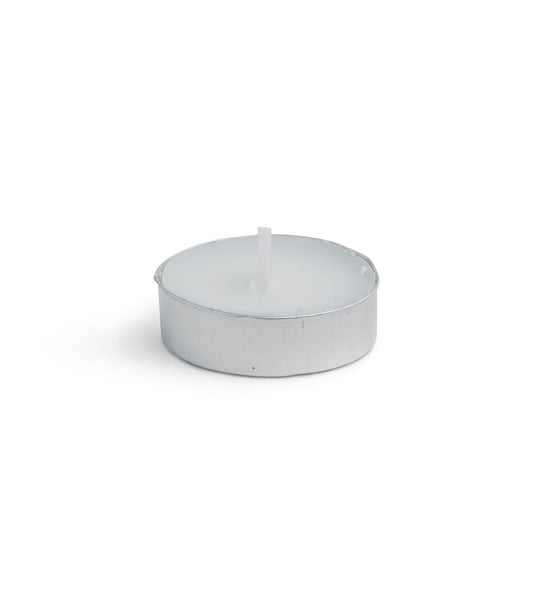 100pk White Unscented Pressed Tealights by Hudson 43