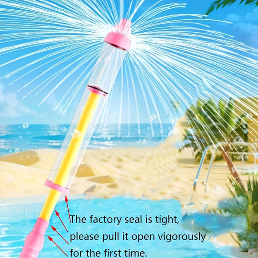 Un pistolet à eau d'été, une idéale pour les batailles de ballons d'eau et les jeux de plage, un grand pistolet à eau à tirer par la corde adapté pour le rafting adulte.
