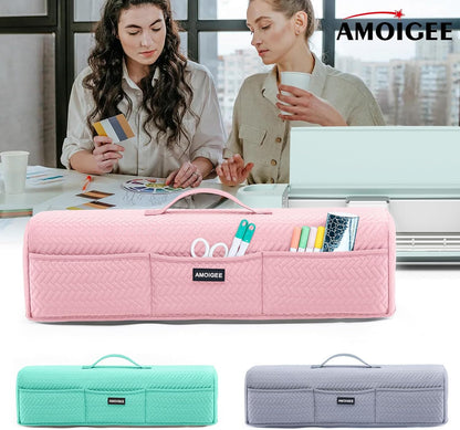 AMOIGEE Stretchy & Washable Dust Cover for Cricut Maker 4, Cricut Explore 4, Cricut Explore Air 2, Cricut Maker 3 – Die-Cut Machine Cover with Pockets for Cricut Accessories, Supplies & Tools