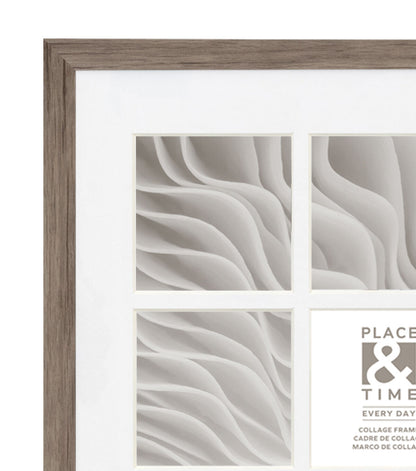 19" x 19" Natural 16 Photo Collage Frame by Place & Time