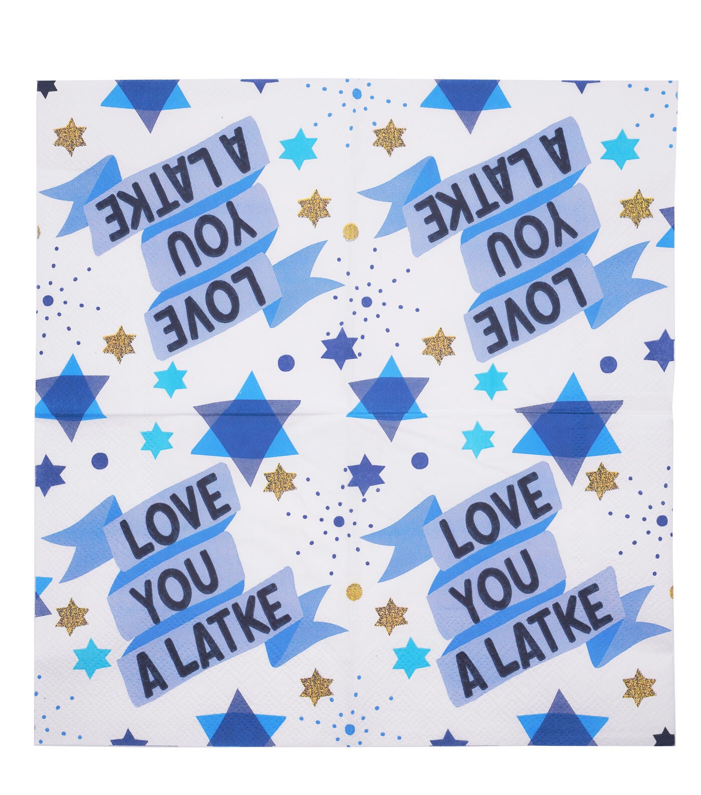 10" Hanukkah Love You a Latke Beverage Napkins 20pk by Place & Time