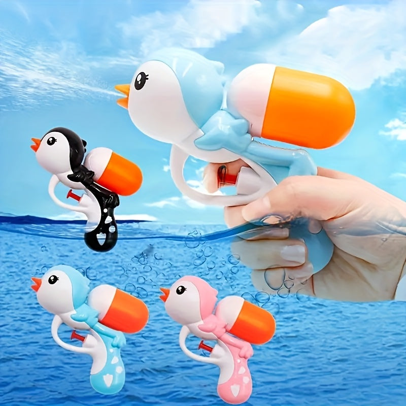 Pistolet à Eau Pingouin de Dessin Animé pour Enfants, Jouet de Jeu d'Été pour Plage et Piscine, Convient aux Jeux Interactifs Parents-Enfants