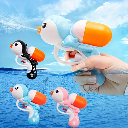 Pistolet à Eau Pingouin de Dessin Animé pour Enfants, Jouet de Jeu d'Été pour Plage et Piscine, Convient aux Jeux Interactifs Parents-Enfants