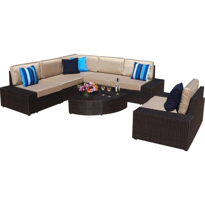Graison Metal 5 - Person Seating Group with Cushions
