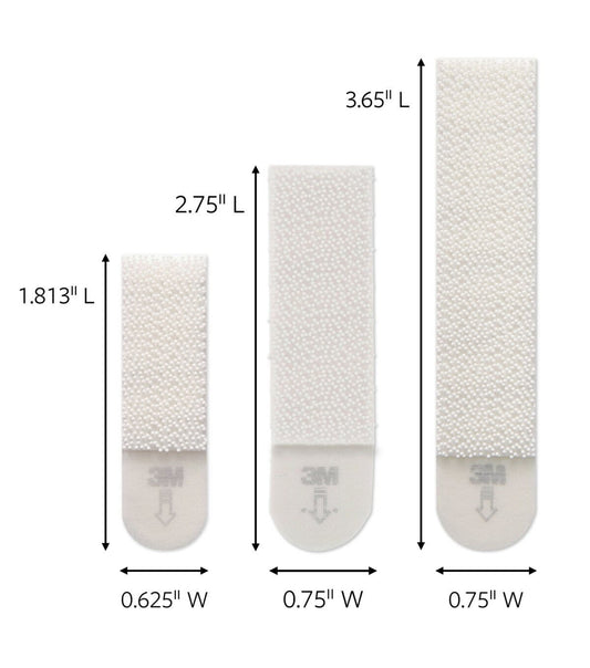 Command 12ct Assorted White Picture Hanging Strips