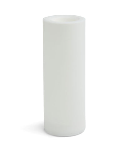 Flameless 3"x8" White LED Indoor Outdoor Pillar Candle