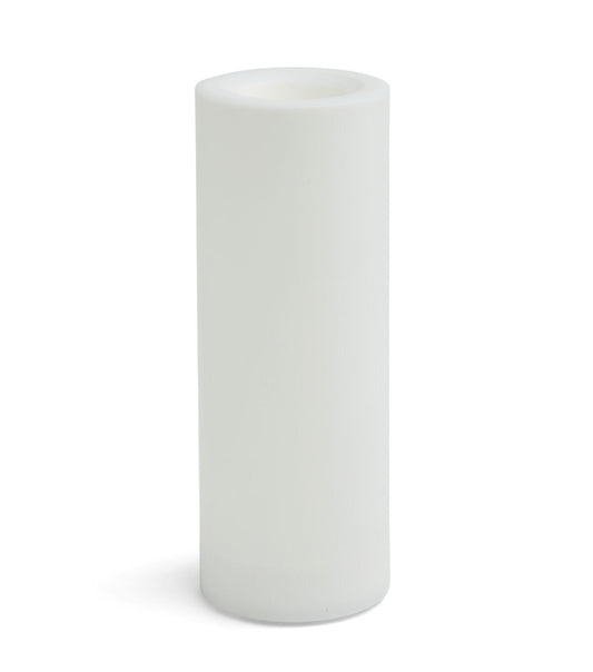 Flameless 3"x8" White LED Indoor Outdoor Pillar Candle